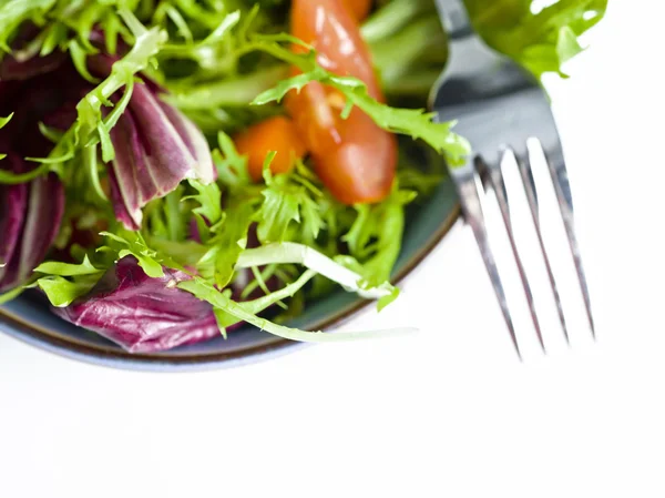 Närbild bild av grönsaker sallad — Stockfoto