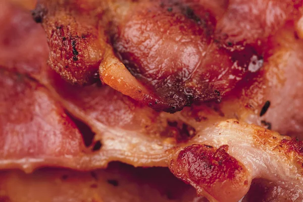 Close up image of fried bacon — Stock Photo, Image
