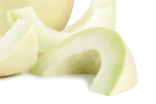 Close-up beeld van segmenten van meloen vruchten — Stockfoto