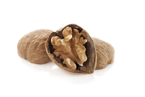 Cracked walnut — Stock Photo, Image