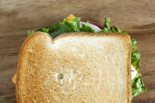 Delizioso panino al prosciutto — Foto Stock