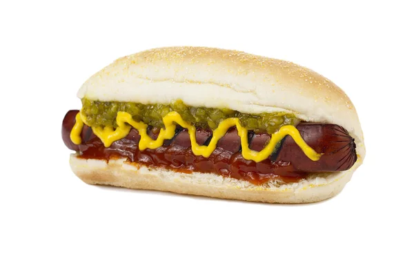 Frisches Hot Dog Sandwich — Stockfoto