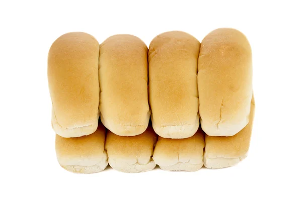 갓 구운 핫도그 빵 — 스톡 사진