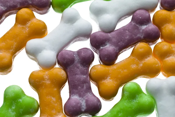 Bonbons osseux colorés gros plan — Photo