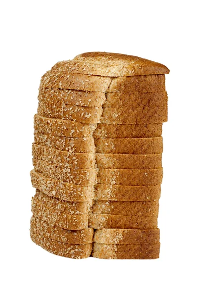 Loaf of bread on white — Stock Photo, Image