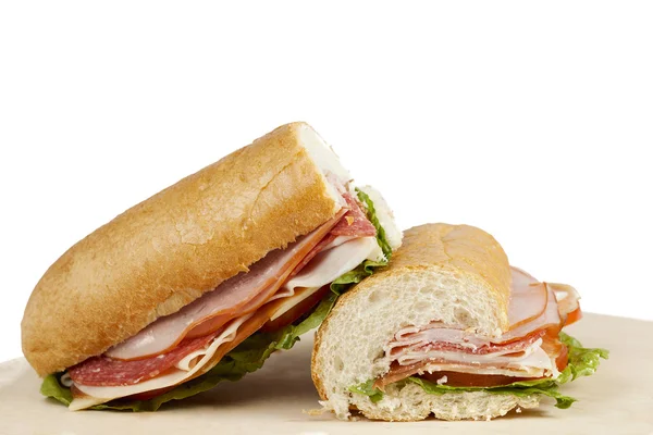 Ham sandwiches — Stock Photo, Image