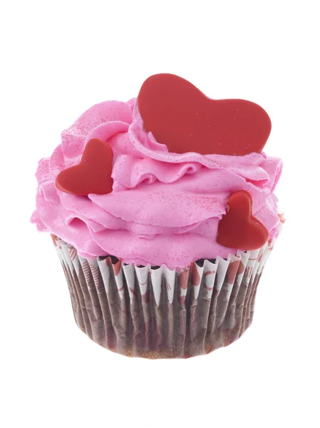 Hjärtat cupcake — Stockfoto