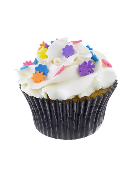 Cupcake com cobertura branca — Fotografia de Stock