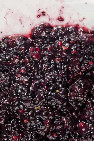 Smashed blackberry fruits — Stock Photo, Image