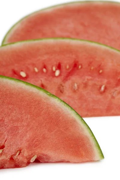 Scheiben Wassermelone aus nächster Nähe — Stockfoto