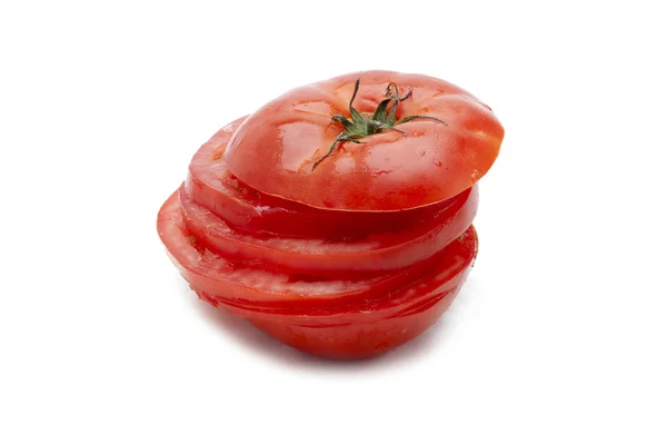 Reife Tomaten in Scheiben geschnitten — Stockfoto