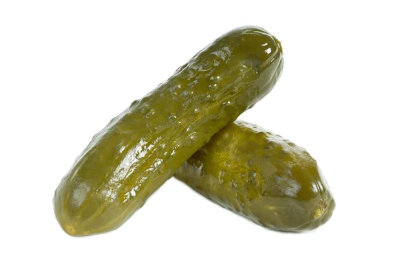 Två färska pickles — Stockfoto