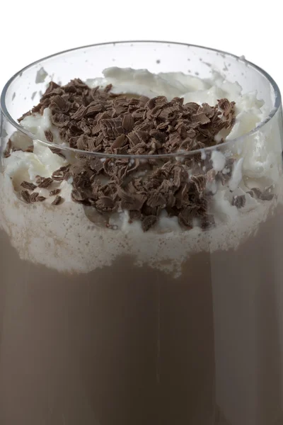 Chocolate drink with whipped cream — Stock Photo, Image