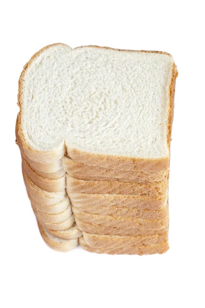 Кусочки хлеба из буханки — стоковое фото