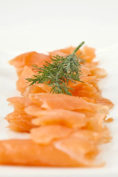 Slices of smoked salmon — Stock Photo, Image