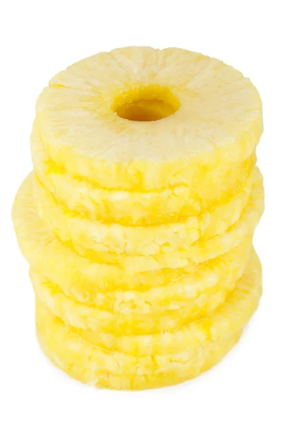Stapel van ananas segmenten — Stockfoto