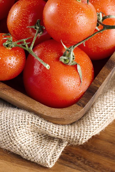 Montón de tomates rojos maduros — Foto de Stock