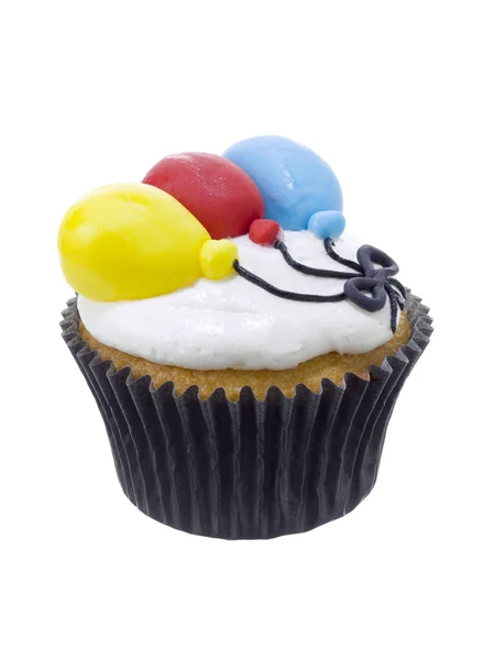 Birthday mocha cupcake — Stock Photo, Image