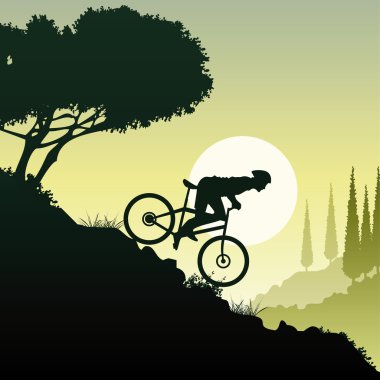 Downhill clipart