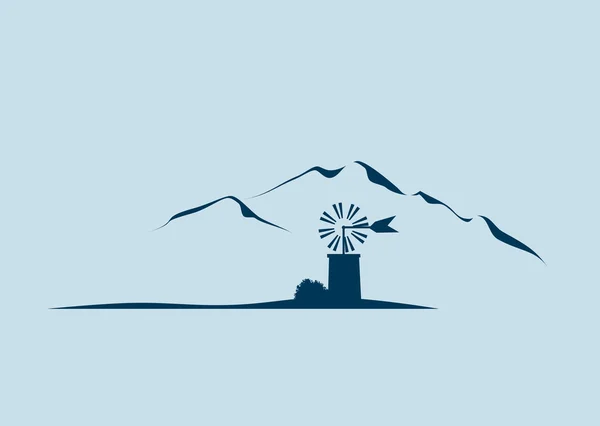 Spanish Windmill — Stock Vector