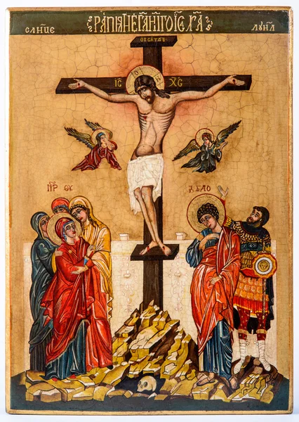 Icono histórico crucifijo — Foto de Stock