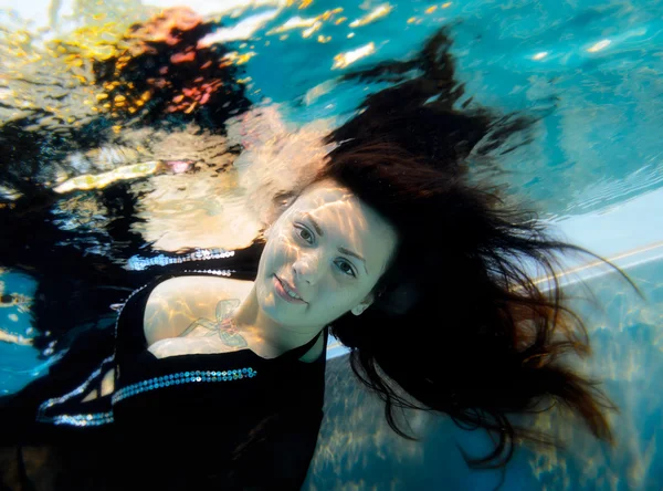 Unterwasserportrait Diana — Fotografia de Stock
