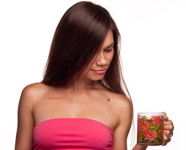 çay ile güzel kız