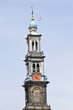 Hollanda Amsterdam westerkerk gelen kule