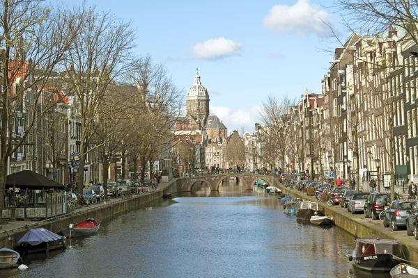 Città panoramica da Amsterdam nei Paesi Bassi — Foto Stock