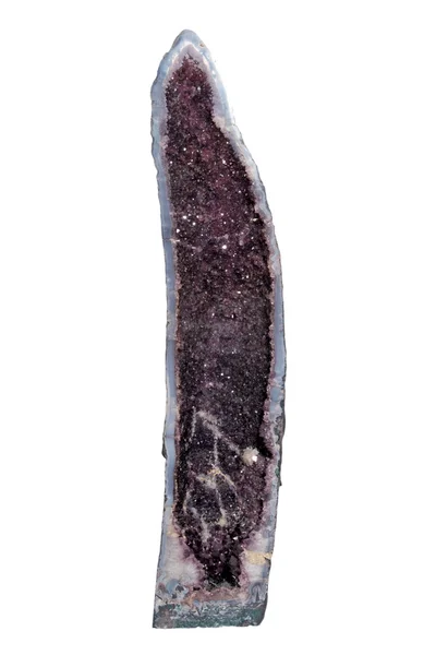 Vackra amethyst crystal geode bakgrund — Stockfoto