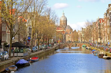 Amsterdam in the Netherlands clipart