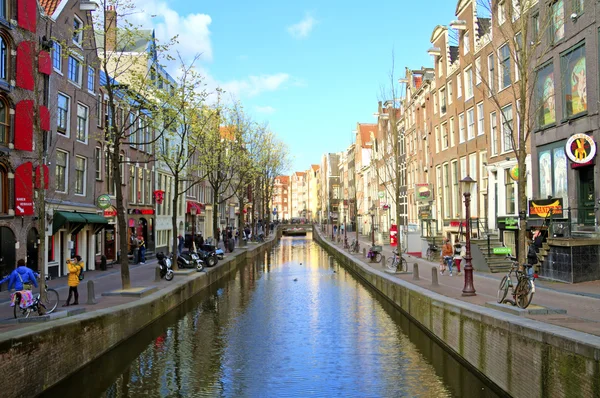 stock image Red light district in Amsterdam in the Netherlands