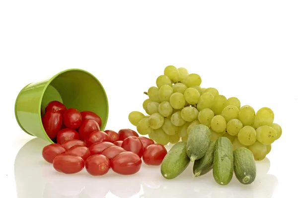Pomodoro, cetriolo e uva — Foto Stock