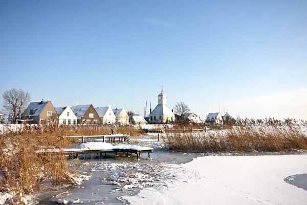 Casas en el campo desde Holanda — Foto de Stock