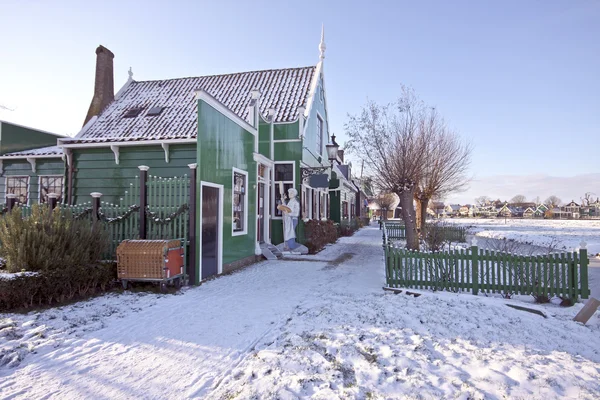Typowy holenderski zimowy sceniczny — Zdjęcie stockowe