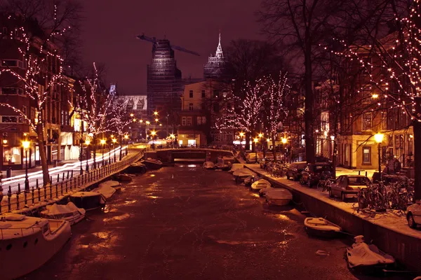 stock image Christmastime in Amsterdam the Netherlands