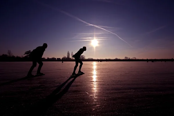 アイス スケート、オランダの gouwzee を — ストック写真