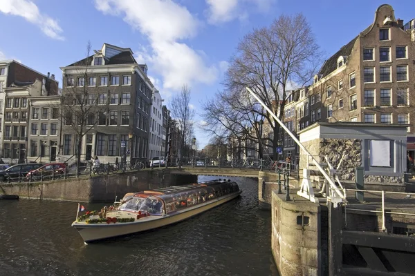 Városkép Amszterdamból Hollandiából — Stock Fotó