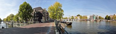 Hollanda'da Panorama amsterdam Innercity