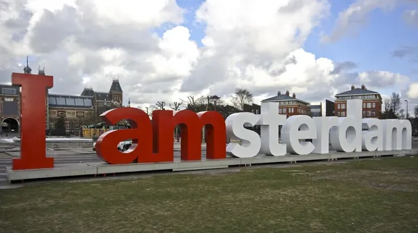 Ich Amsterdam — Stockfoto