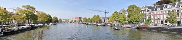 Panorama amsterdam innercity i Nederländerna — Stockfoto