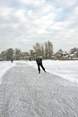 buz pateni kırsal kesimde Hollanda'dan