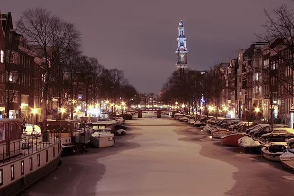 Bożego Narodzenia w amsterdam, Holandia — Zdjęcie stockowe