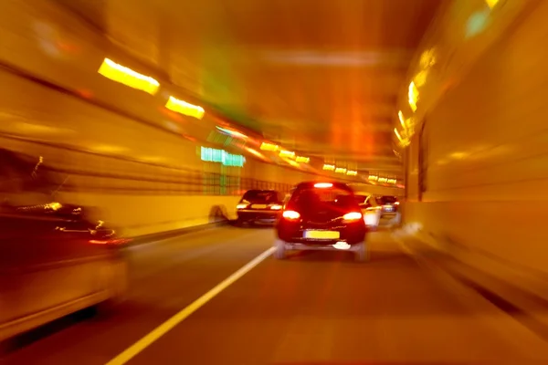 Driving through the Maastunnel near Rotterdam in the Netherlands — Stock Photo, Image