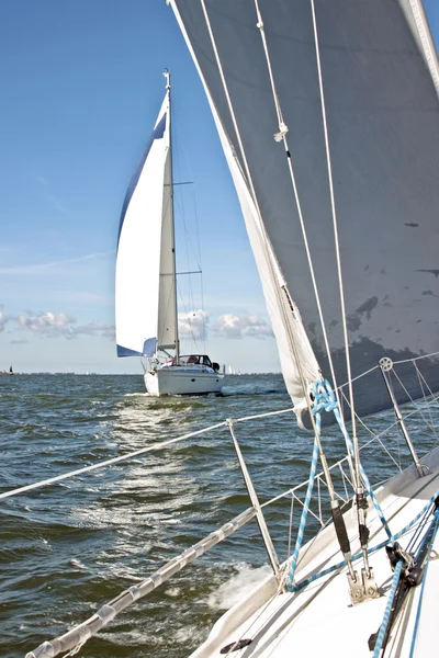 Naviguer sur l'IJsselmeer aux Pays-Bas — Photo