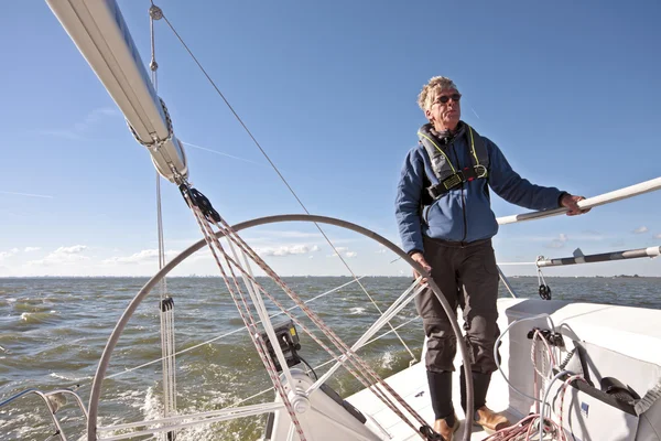 Naviguer sur l'IJsselmeer aux Pays-Bas — Photo