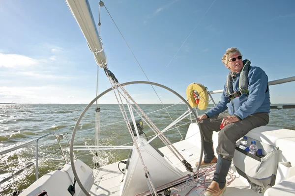 Plachtění na ijsselmeer v Nizozemsku — Stock fotografie