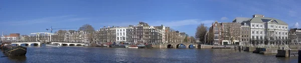 Amsterdam panorama di netherlands — Stok Foto