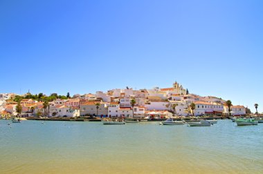 The village Ferragudo in Portugal clipart