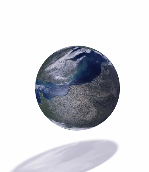 Northern Europe on a globe shape — Stock Photo, Image